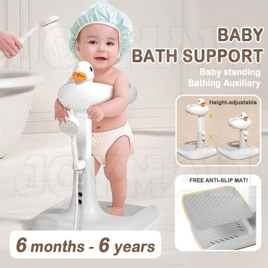 Duck Bath Support, Kid Shower Stand, Adjustable Bath Support, Anti-Slip Bath Stand